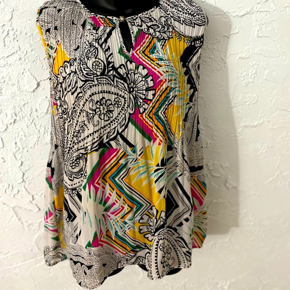 Melissa Paige Button Neck Tunic Women’s M Boho GrannyCore Festivals Light Weight - Picture 6 of 6